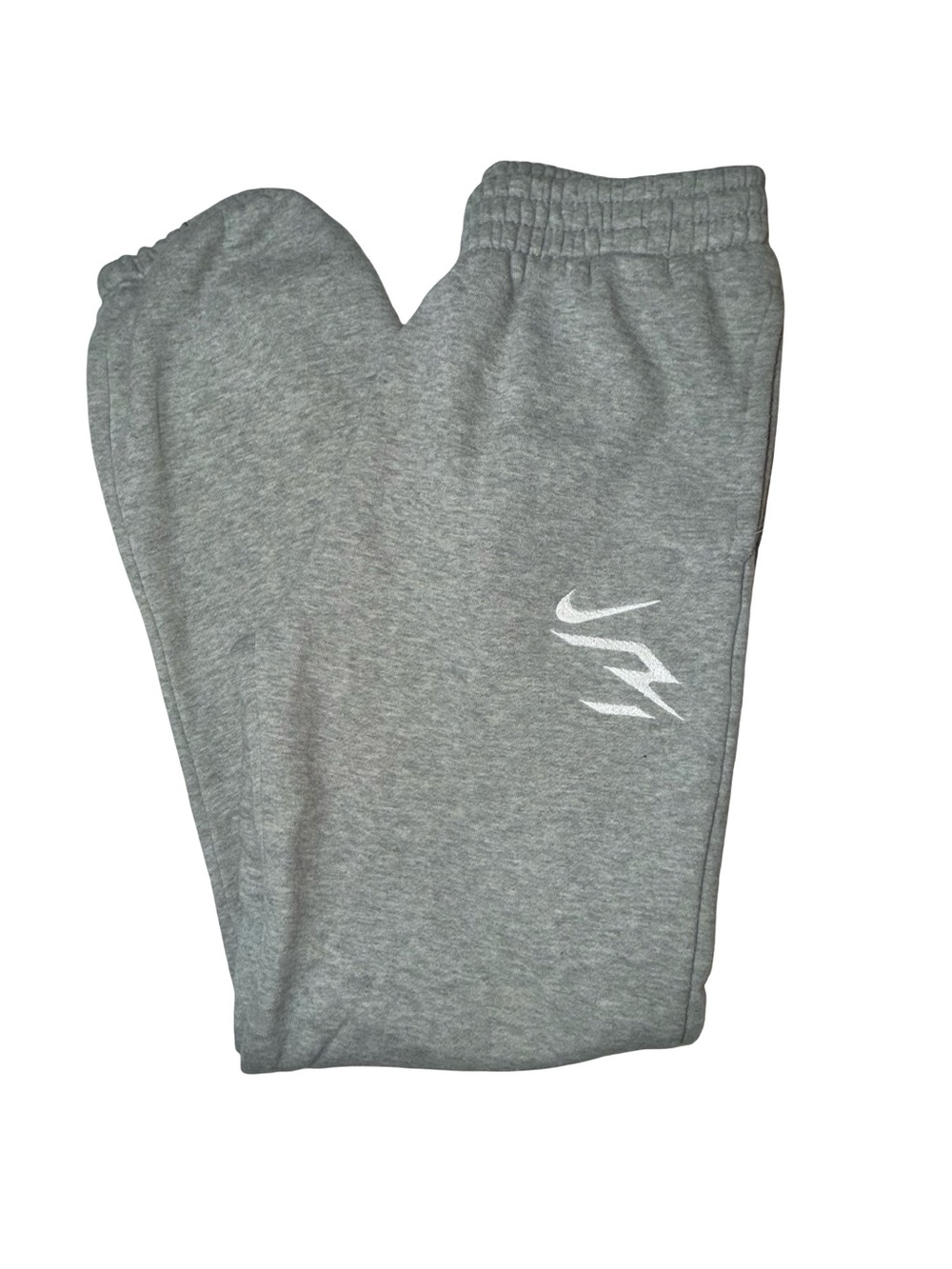 Nike Kids Grey Sweatpants with White Swoosh Accent